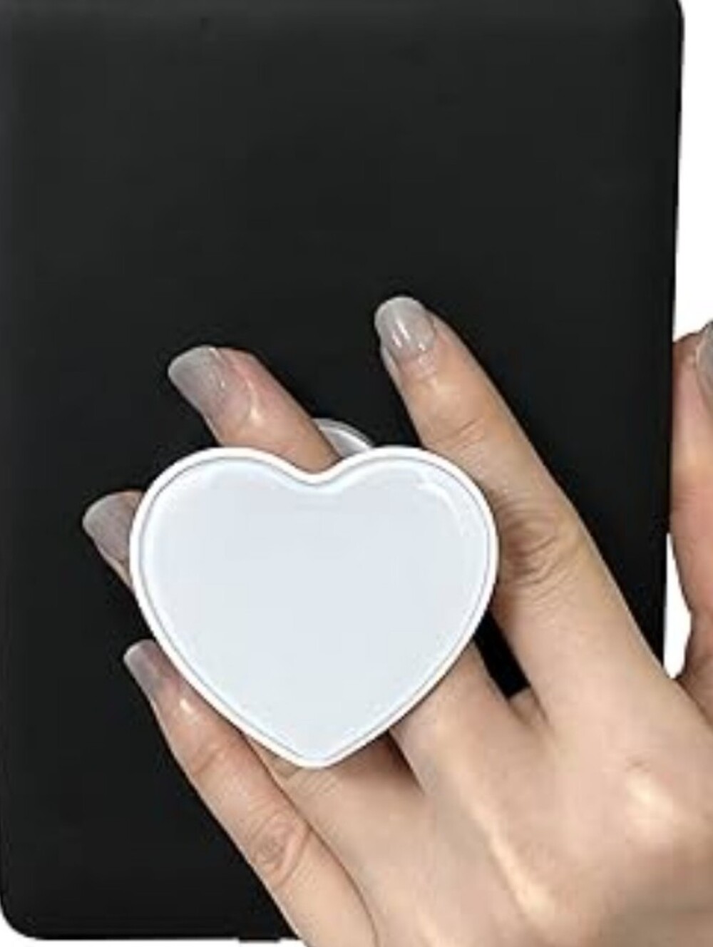 NWT Heart Shaped Expandable Phone Stand & Kickstand -  White